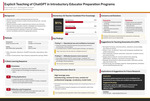 Explicit Teaching of ChatGPT in Introductory Educator Preparation Programs by Emily George and Lotta Larson