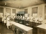 1920s: Carney Hall, Home Ec cooking class by Unknown