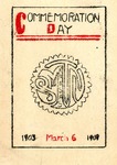 Commemoration Day Banquet, 1909