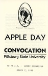 Apple Day Convocation Pittsburg State University, 1985