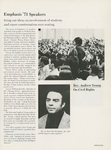 "Emphasis '71 Speakers," Rev. Andrew Young, 1972 by Kansas State College of Pittsburg