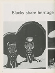Black Heritage Week, "Blacks share heritage," 1975 by Kansas State College of Pittsburg