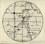 A Map of Southeast Kansas District 1910-1923 by Ira Clemens