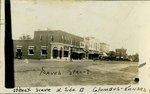 Columbus, Street Scene of the North side of the square by Ira Clemens