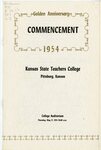 Kansas State Teachers College Commencement, May 1954