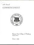 47th Kansas State Teachers College Annual Commencement, June 1959