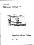 50th Kansas State Teachers College Annual Commencement, June 1962