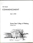 51st Kansas State Teachers College Annual Commencement, June 1963 by Kansas State Teachers College