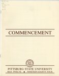 Pittsburg State University Annual Commencement, 1984