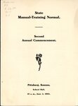 Kansas State Manual Training-Normal Second Annual Commencement, June 1905 by The Kansas State Normal School