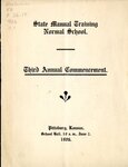 State Manual Training normal School - Third Annual Commencement, June 1906