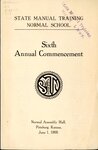 State Manual Training Normal School Sixth Annual Commencement, June 1909