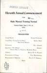 Eleventh Annual Commencement of the State Manual Training Normal, June 1914 by Kansas State Manual Training Normal School