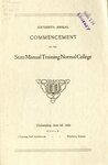 Sixteenth Annual Commencement of the State Manual Training Normal College, June 1920 by State Manual Training normal College