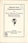 Eighteenth Annual Commencement of the State Manual Training Normal College, May 1922