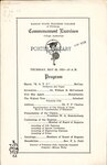 Kansas State Teachers College Annual Commencement Program, May 1927