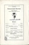 Kansas State Teachers College Annual Commencement Program, May 1929