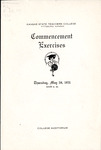 Kansas State Teachers College Annual Commencement Program, May 1931