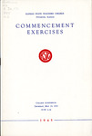 Kansas State Teachers College Annual Commencement Program, May 1945
