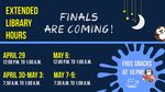 2018 Spring Finals & Dead Week Hours by Leonard H. Axe Library
