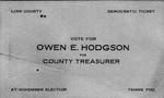 Hodgson, Owen, Collection, 1925