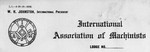International Association of Machinists Local Lodge #1030 Collection, 1918-1922