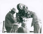 F09_E11_01 "The Learning Tree" cinematographer, Burnett Guffey and film crew adjusts their camera for a shoot on location in Bourbon and Linn counties, Kansas by Unknown