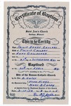 Certificate, Baptism of Phillip H. Callery, 1953