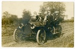 Photograph, J.A. Wayland and George Brewer Driving a Parry Model 40 Touring, 1912