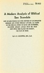 A Modern Analysis of Biblical Sex Scandels by D.O. Cauldwell, M.D., Sc.D.