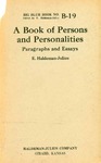 A Book of Persons and Personalities