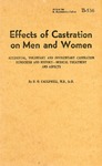 Effects of Castration on Men and Women by D.O. Cauldwell, M.D., Sc.D.