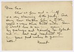 Letter; from Anna Marcet Haldeman-Julius to Sara by Unknown