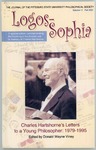 Logos-Sophia: Charles Hartshorne's Letters to a Young Philosopher, 1979-1995 by Pittsburg State University Philosophical Society