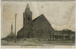 Methodist Church, Pittsburg, Kansas - Front by L.E. Lindsay, ca. 1909.