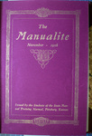 Manualite, Vol. 4 No. 2, November 1916 by Kansas State Manual Training Normal School