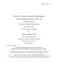 Professor Franklin’s Annotated Bibliography of Young Adult Literature, 2021—22 by John Franklin
