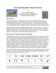 OER Ancient Egyptian Numerals Activity by Cynthia Huffman Ph.D.