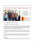 Creating a Gifted-Friendly Classroom