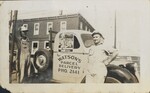 Charles "Junkie" Watson and Delivery Truck by Linda Wilson
