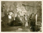 Four Men at Sam Brown Sheet Metal by Linda Wilson