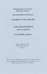 Lisa Gerstenkorn, Mezzo-Soprano by Pittsburg State University