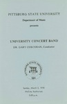 University Concert Band by Pittsburg State University