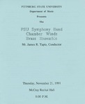 PSU Symphony Band, Chamber Winds, and Brass Ensemble by Pittsburg State University