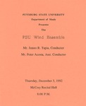 The PSU Wind Ensemble by Pittsburg State University