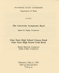 The University Symphonic Band, Four State High School Cimson Band, and Four State High School Gold Band by Pittsburg State University