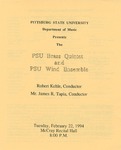 PSU Brass Quintet and PSU Wind Ensemble by Pittsburg State University