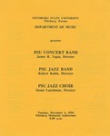 PSU Concert Band, PSU Jazz Band, and PSU Jazz Choir by Pittsburg State University