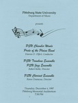 PSU Chamber Winds, Pride of the Plains Band, PSU Trombone Ensemble, PSU Jazz Ensemble, and the PSU Clarinet Ensemble