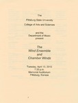 The Wind Ensemble and Chamber Winds by Pittsburg State University